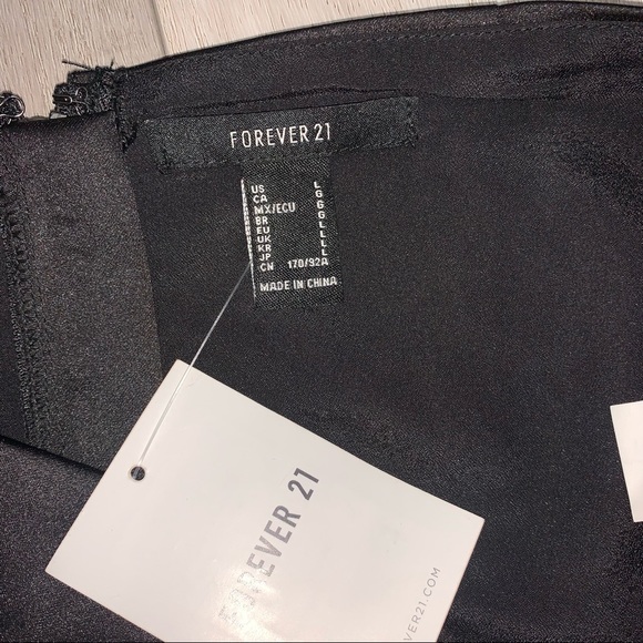 Forever 21 Satin Strapless Crop Top - Picture 12 of 13